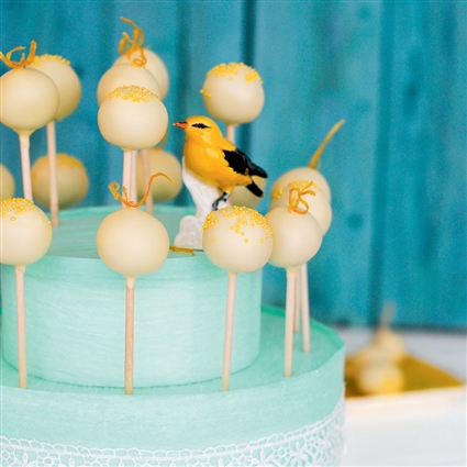 Zitronen-Cakepops
