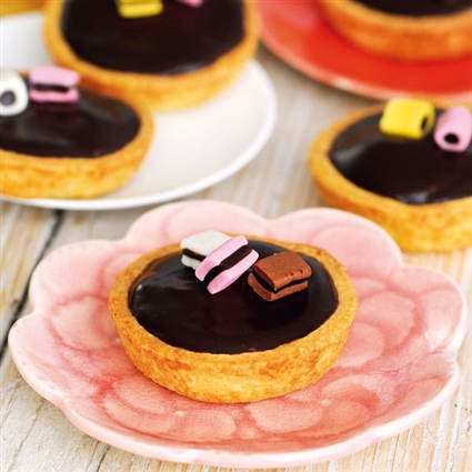 Lakritz-Karamell-Tarteletts