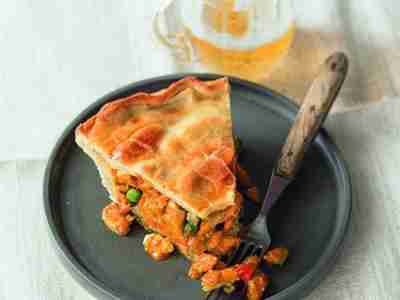 Hähnchen-Curry-Pie