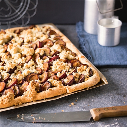 Zwetschgenstreusel mit Stevia