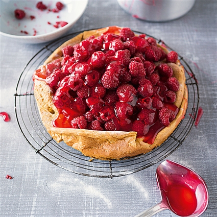 Fruchtige Himbeerkuppel mit Stevia