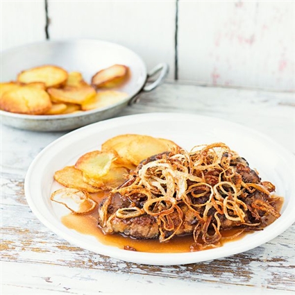 Wiener Zwiebelrostbraten