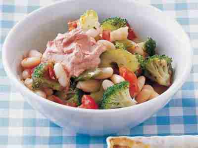 Bohnentopf mit Ricotta