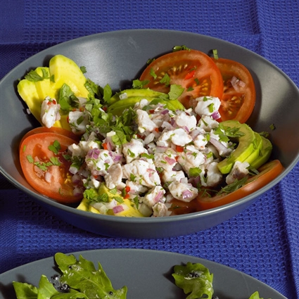 Ceviche vom Rotbarsch