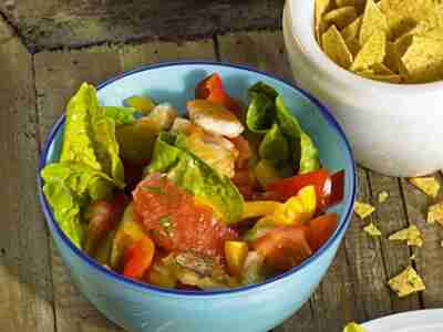 Viktoriabarsch auf Tequila-Salat