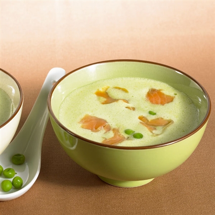 Erbsen-Kokos-Suppe