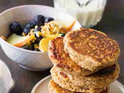 Amaranth-Pancakes mit Heidelbeeren