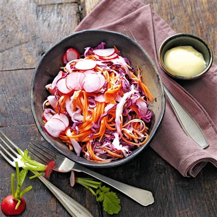 Coleslaw mit Radieschen