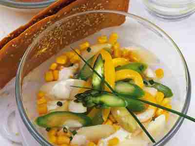 Spargelsalat mit Zuckermais
