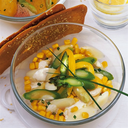 Spargelsalat mit Zuckermais