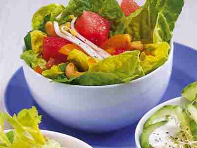 Römersalat mit Melone