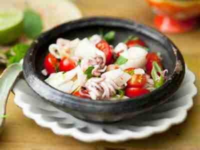Thailändischer Tintenfischsalat