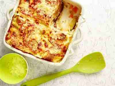 Einfache Auberginen-Lasagne