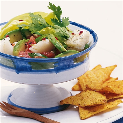 Fischsalat mit Avocado
