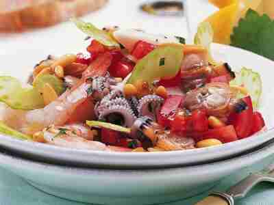 Meeresfrüchtesalat mit Miesmuscheln