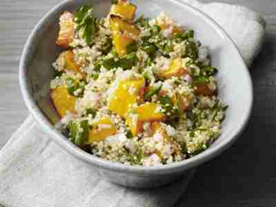 Warmer Quinoa mit Ofenkürbis