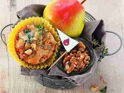 Gorgonzola-Birnen-Muffins