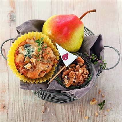 Gorgonzola-Birnen-Muffins