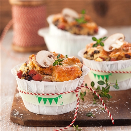 Schinken-Pilz-Muffins