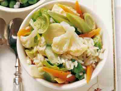 Reis-Gemüse-Salat