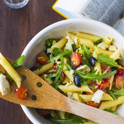 Nudelsalat mit Rucola