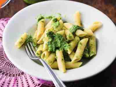 Penne mit Petersilienpesto