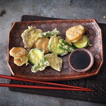 Gemüse-Tempura Fondue