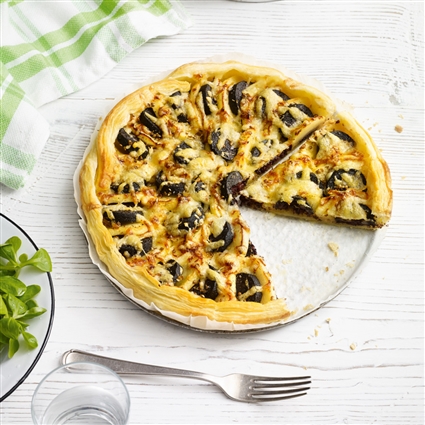 Apfel-Blutwurst-Quiche