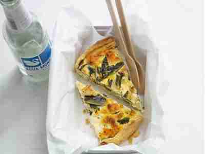 Fischquiche mit Mangold
