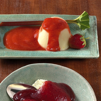Erdbeer-Rhabarber-Sauce