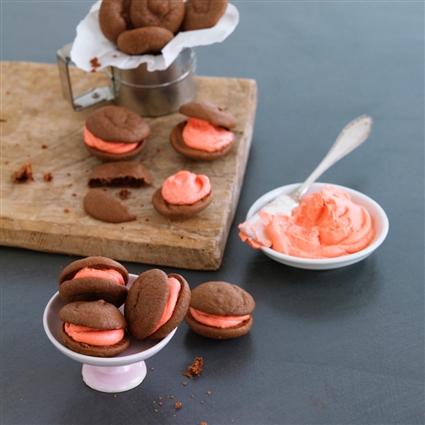 Vegane Whoopies mit Tonkacreme