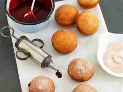 Vegane Krapfen mit Kirschfüllung