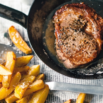 Steak frites – Steak mit Pommes frites