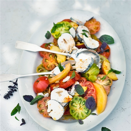 Salade de tomates aux fruits – Fruchtiger Tomatensalat
