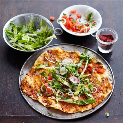 Lammfleisch-Lahmacun