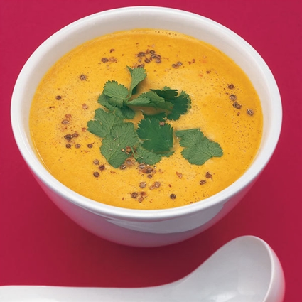 Kürbis-Kokos-Chili-Suppe