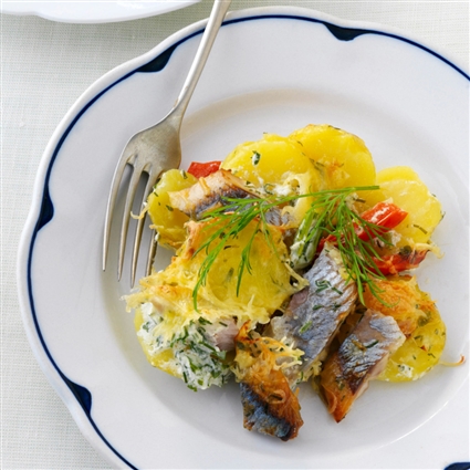 Kartoffel-Hering-Gratin