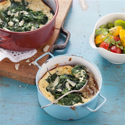 Ricotta-Spinat-Auflauf