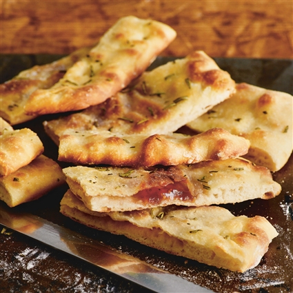 Pizza Bianca mit Feige und Rosmarin