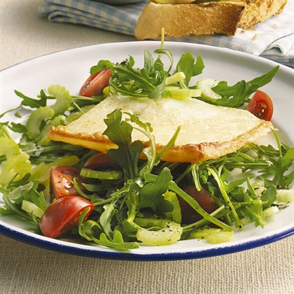 Rucolasalat mit gegrilltem Pecorino