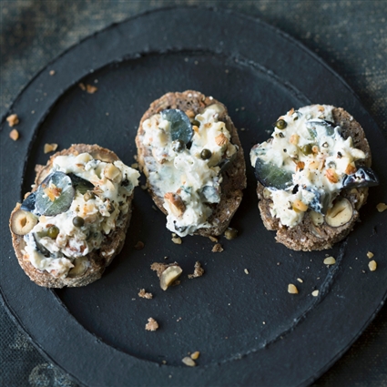 Quark-Gorgonzola-Trauben-Aufstrich