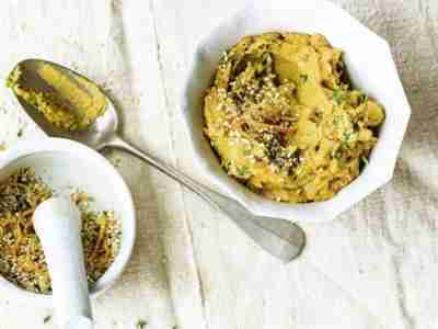 Möhren-Hummus mit Zatar