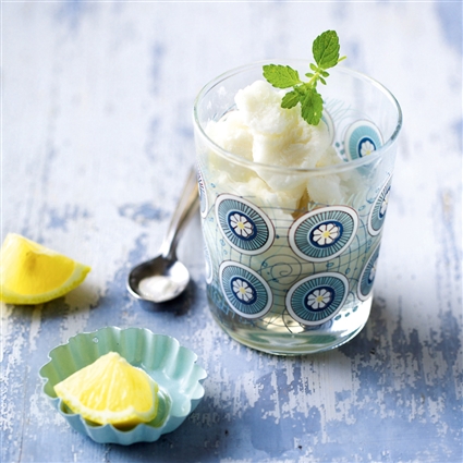 Frozen Yogurt mit Zitrone