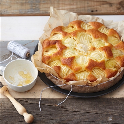 »Versunkener« Apfel-Mandelkuchen