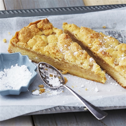 Apfelmus-Krümelkuchen