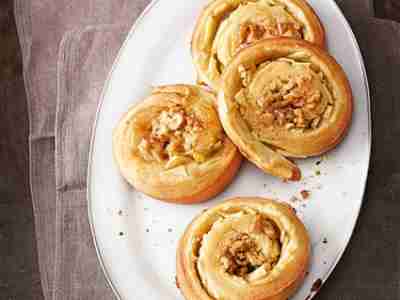 Apfelschnecken mit Walnüssen