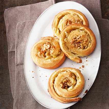 Apfelschnecken mit Walnüssen