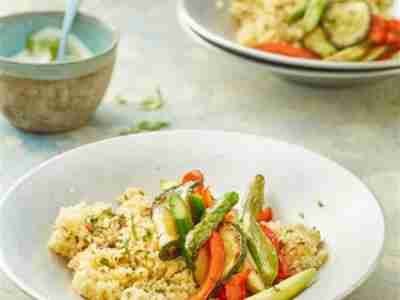 Kräuter-Couscous-Salat mit Gemüse