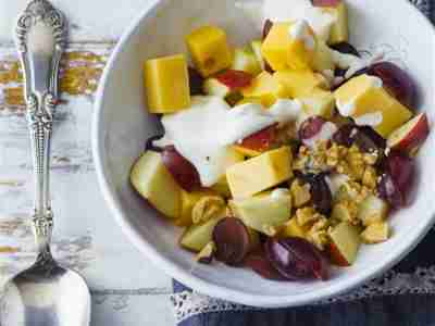 Käse-Obst-Salat