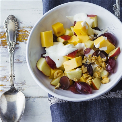 Käse-Obst-Salat